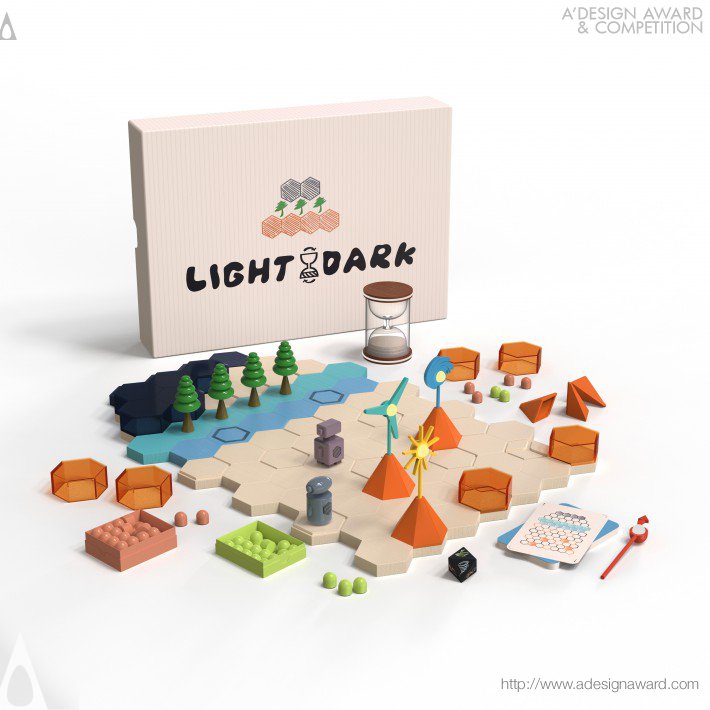 Light or Dark Board Game by Lan Zhou and  Xinlu Yang