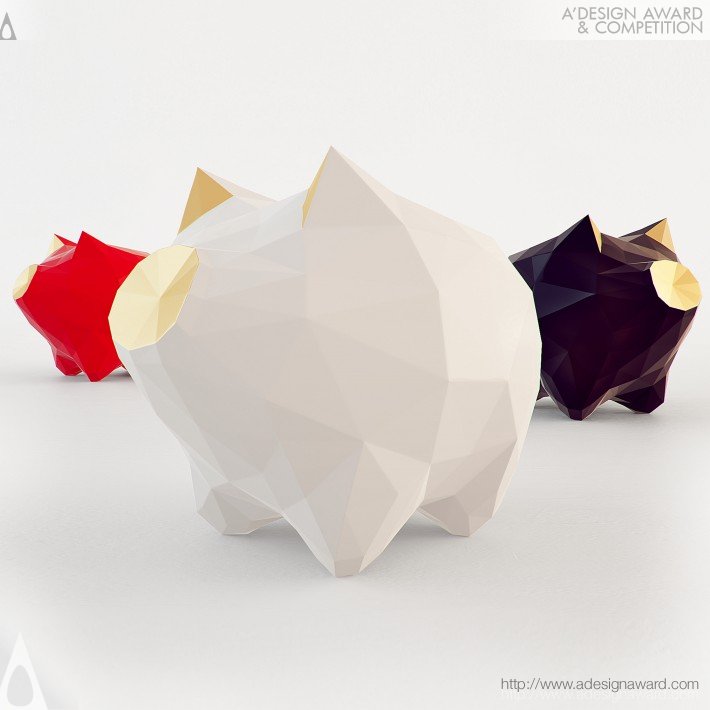 Deepe Table Decoration, Piggy Bank by Zoltan Madosfalvi