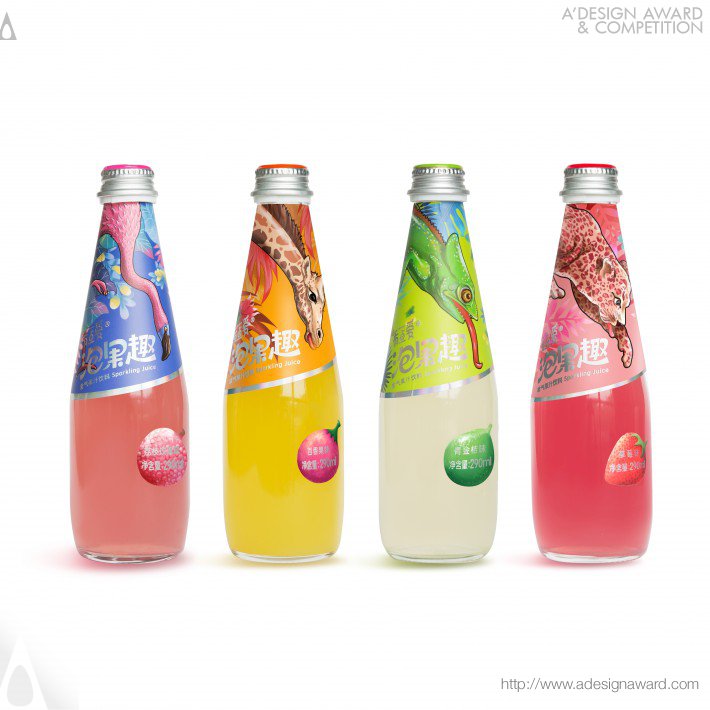 Sparkling Juice Beverage Packaging by Mao Ming