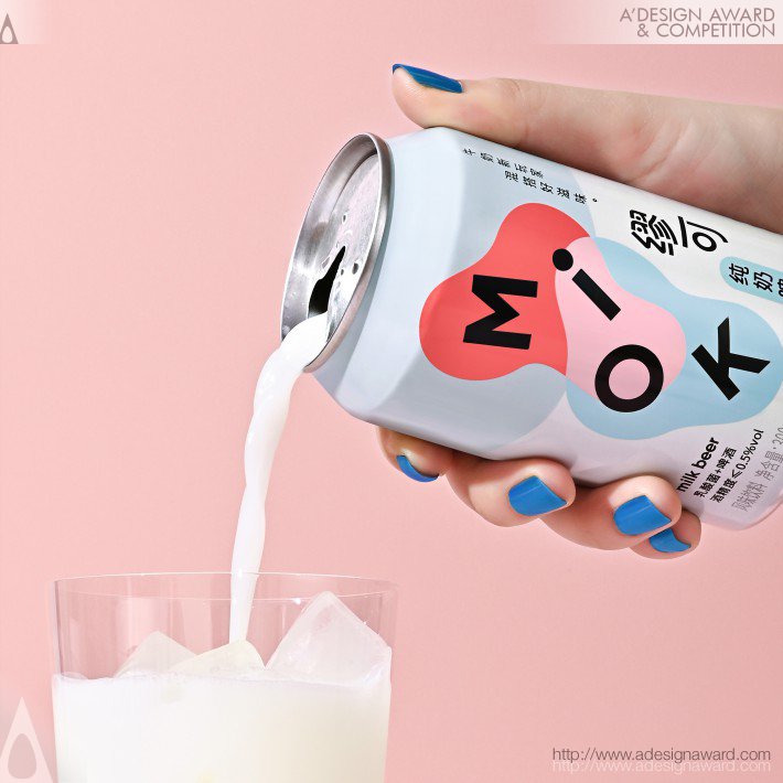 Miok Milk Beer Packaging by Iris Fan