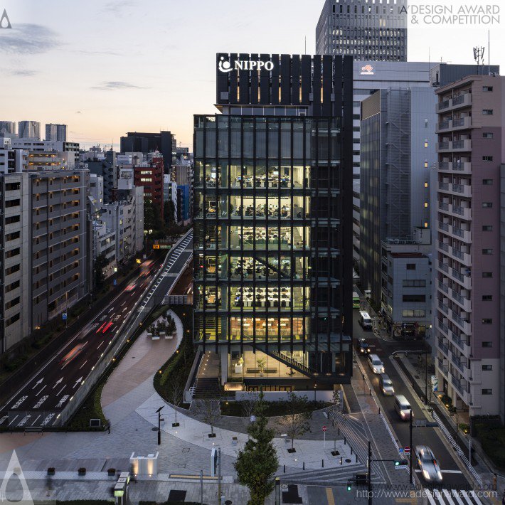 Nippo Junction Head Office by Takahiro Ichimaru,Tetsuya Tatenami