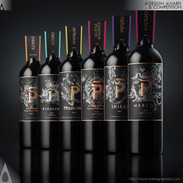 Ladypenguin P Wine Tasting Set by Jansword Zhu