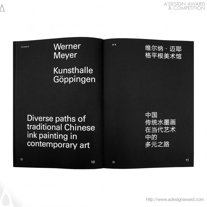 Xuan Zheng &amp; Yuan Wang - Catalog &quot;ink-Chinese Contemporary Ink&quot Catalog Design