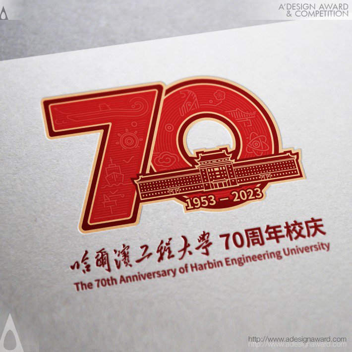 Li Tiebin - Heu 70th Anniversary Logo and Visual Identity System