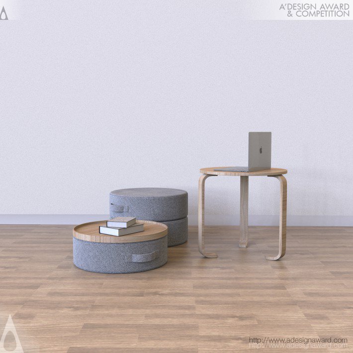 Sharing Multifunctional Side Table by Xingjian Rong