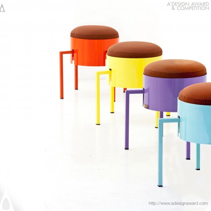 Stool by Ginevra Grilz