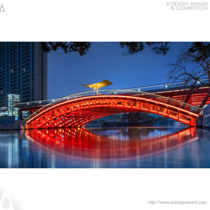 Longfang Bridge Nightscape Lighting Design by Lighting Design Institute of Wenzhou Design Assembly Company Ltd
