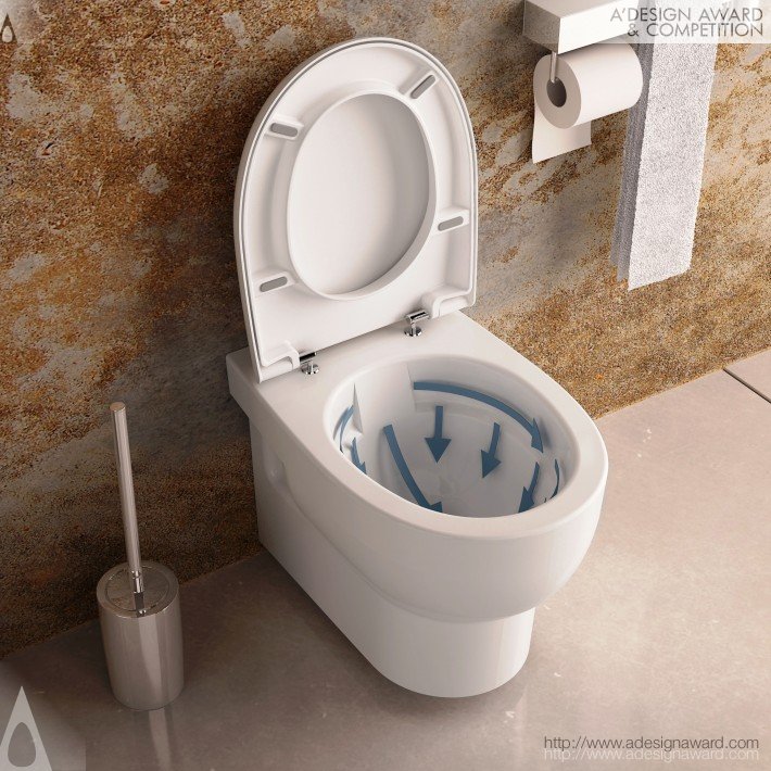 Bplus Wall-Hung Wc With Clearim System Wall-Hung Wc by Isvea Eurasia