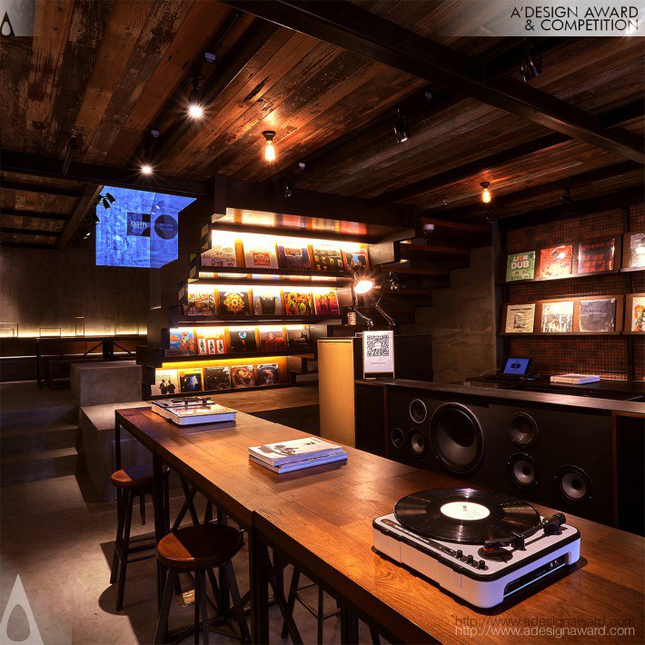 Vinyl Record Bar &amp; Cafe by Tomohiro Katsuki