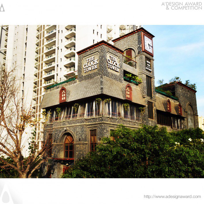 restaurant clock tower