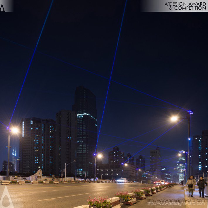 String Game of Light Lighting Installation by Guojian HU