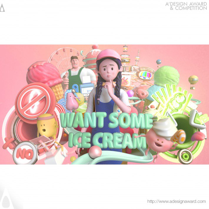 Want Some Ice Cream 3d Animation by Morris Chi