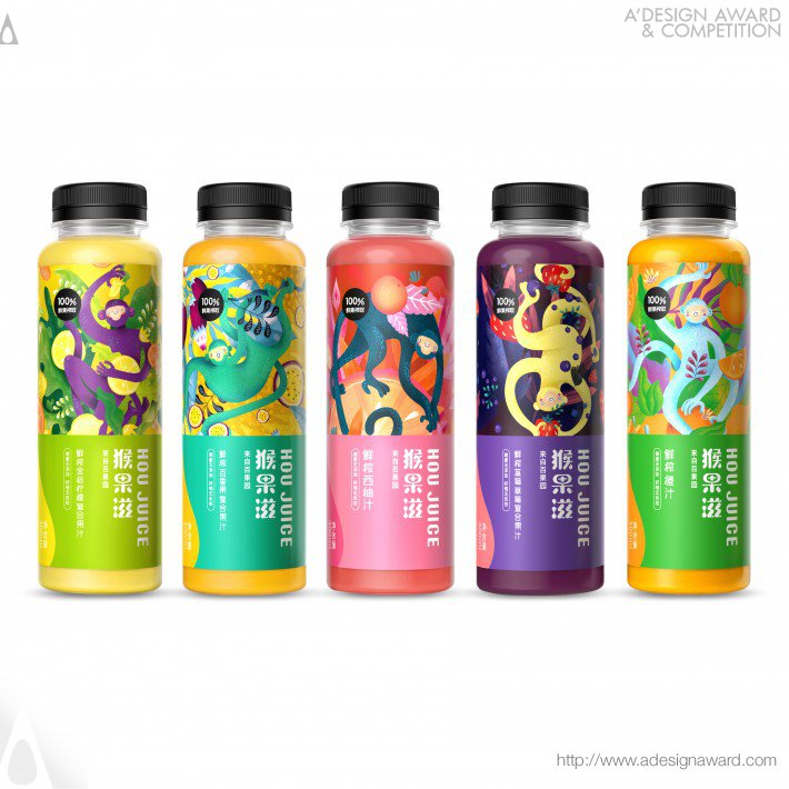 Hou Juice Drink Packaging by Leng Chen