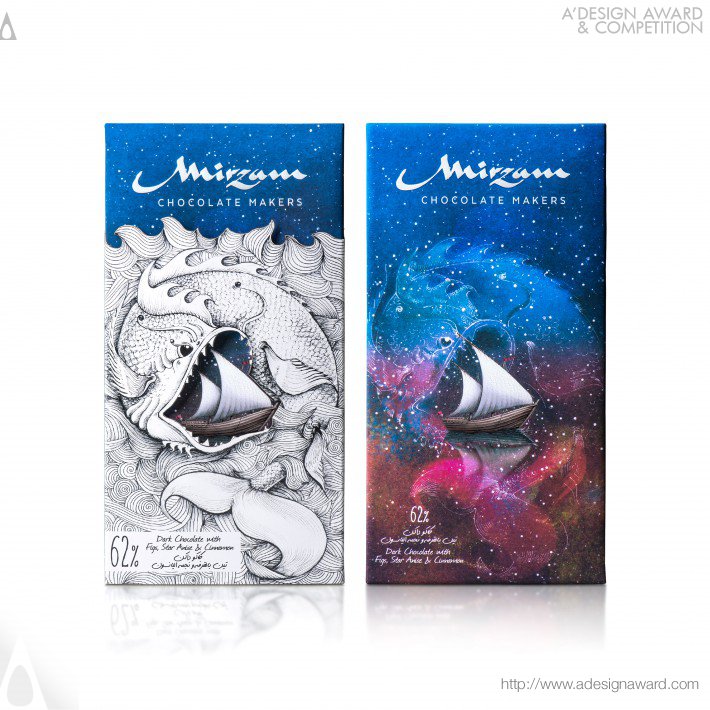 Mirzam: Monsters Collection Chocolate Packaging by Backbone Branding