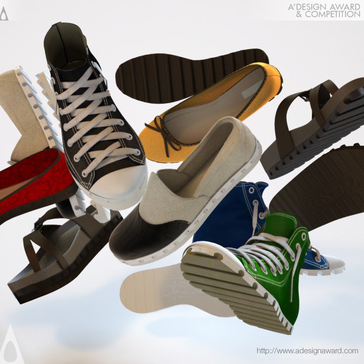 KAO CHU YI - Paper Doll Shoes Interchangeable Functional Shoes