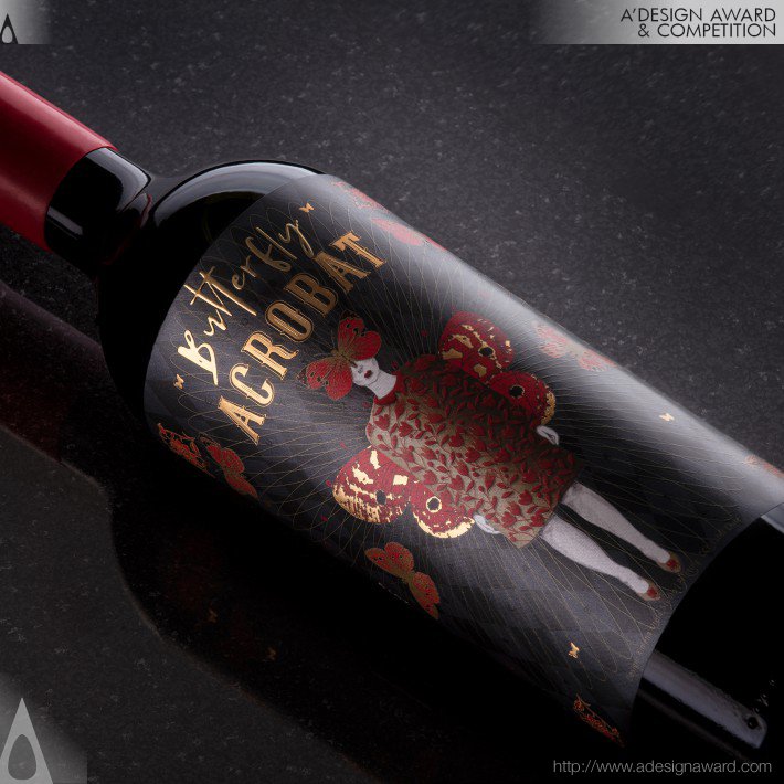 Ximena Ureta - Butterfly Acrobat Wine Packaging