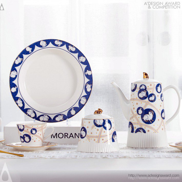 White Rabbit Ceramic Tableware by Tingting Guo