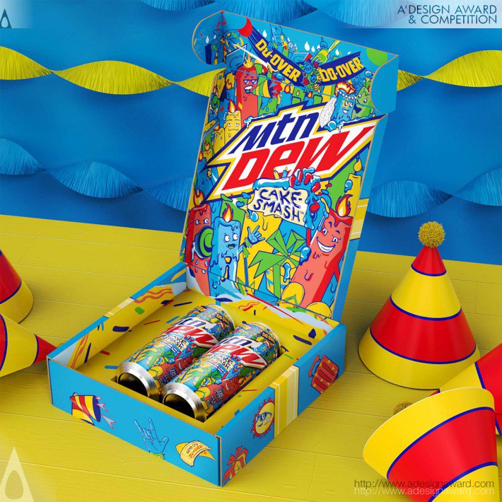 PepsiCo Design and Innovation - Mtn Dew Cake-Smash Beverage Packaging