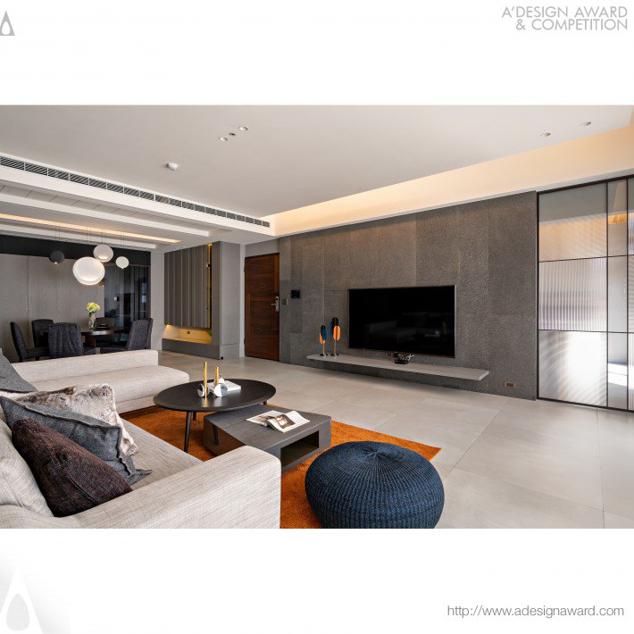 Gray Color Gradient Interior Design by Wang Chun-Yen