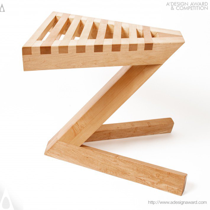 Zig Stool by Jules S. Jaffe