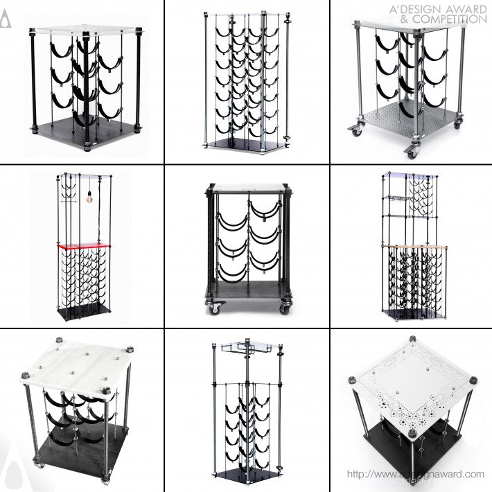 The Cava Project Multifunctional Wine Rack by Maria-Zoi Tsiligkiridi