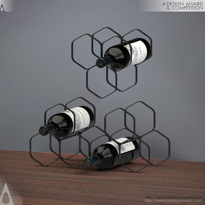 Stackable Wine Rack by BrandBase B.V.