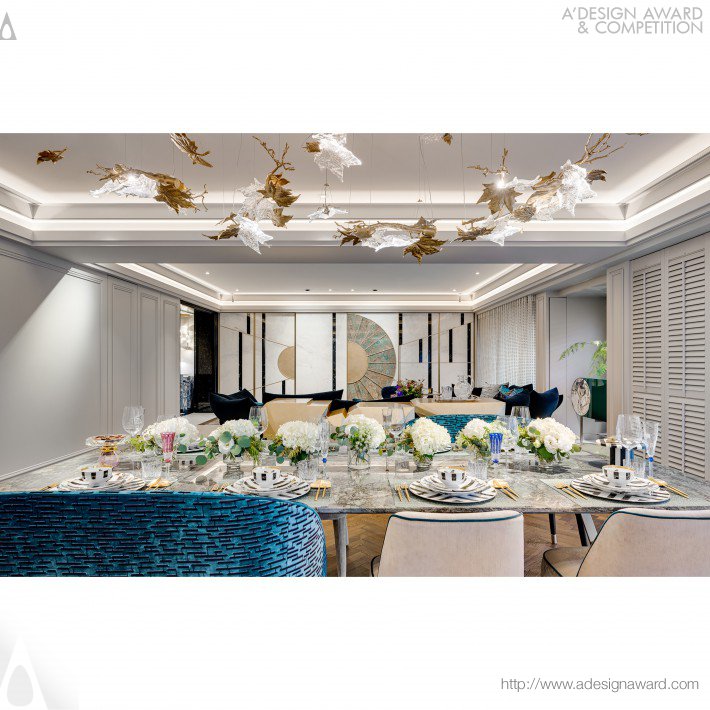 Jewelry Box Apartment Interior by Idan Chiang of L&#039;atelier Fantasia