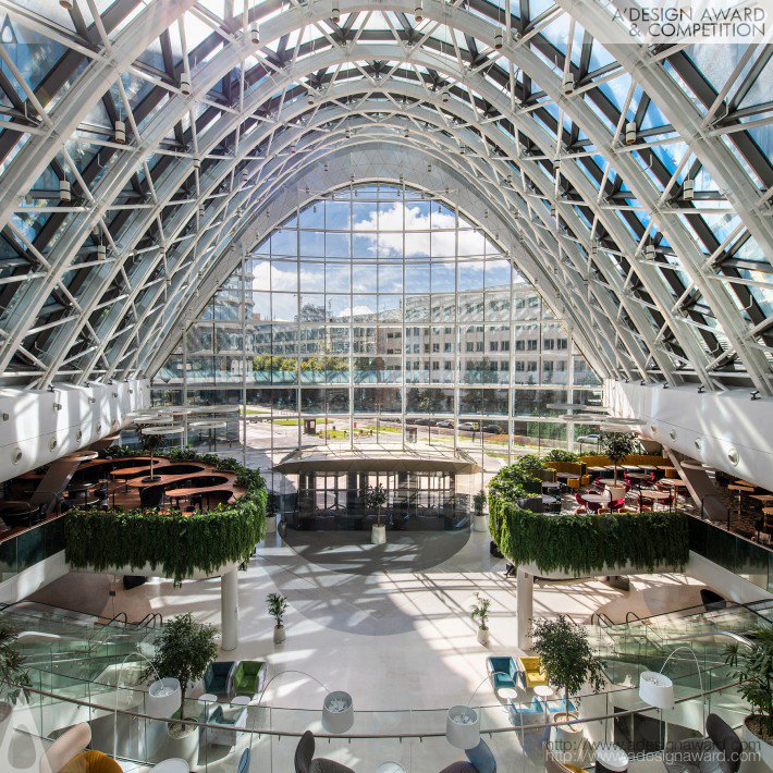 Entry Building to Sberbank by Evolution Design