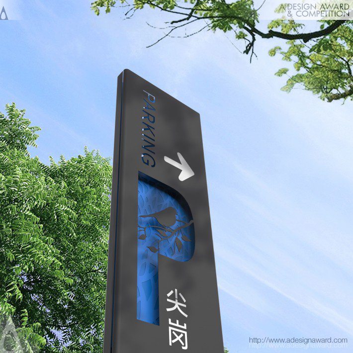 Shenzhen Jiangangshan Hill Park Wayfinding Signage System by Updesign