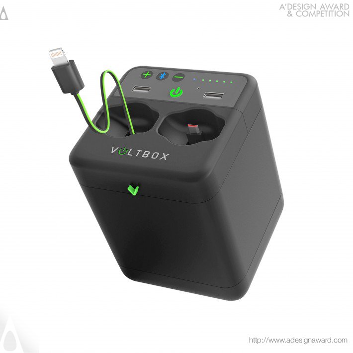 Voltbox Speaker Charging Station by Ricardo da Silva