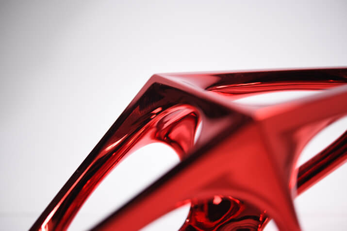 5XL Metallic Red Trophy Detail
