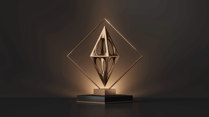 Bronze Design Award Trophy