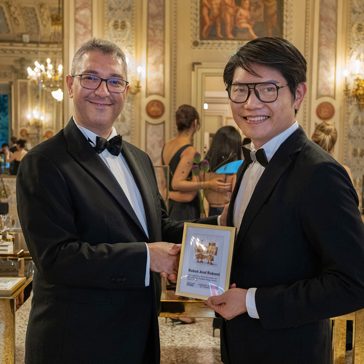 design award winner with works