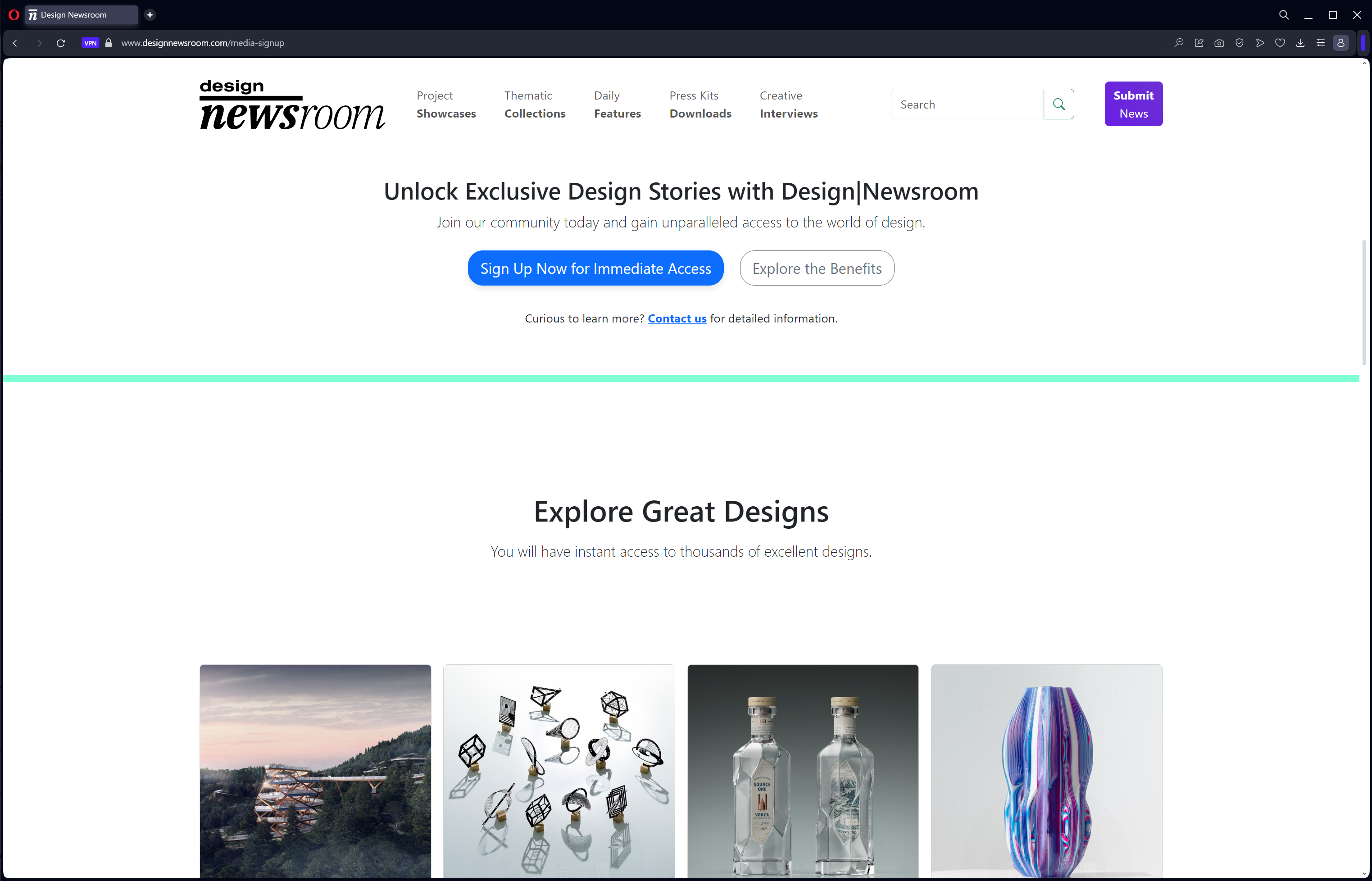 Design Newsroom Press Portal