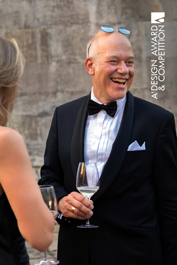 designer enjoying the awards ceremony