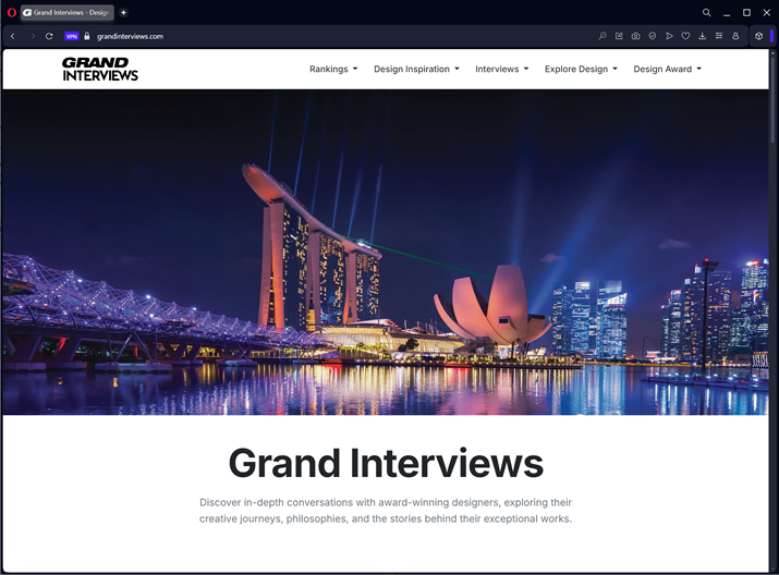 Grand Interviews platform screenshot