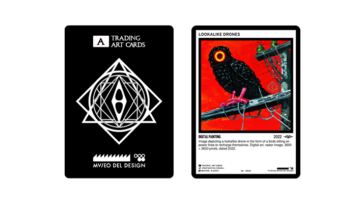 trading art cards example card