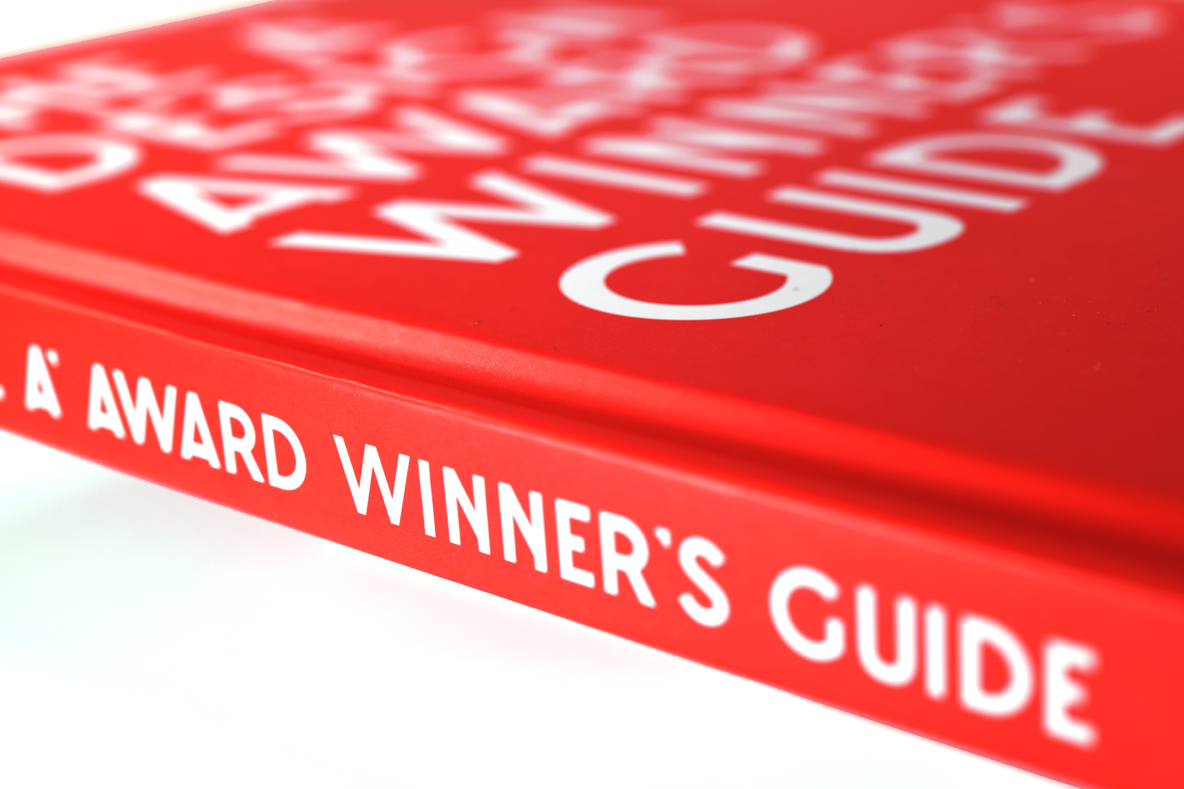 Design Award Winner Guide Book Cover