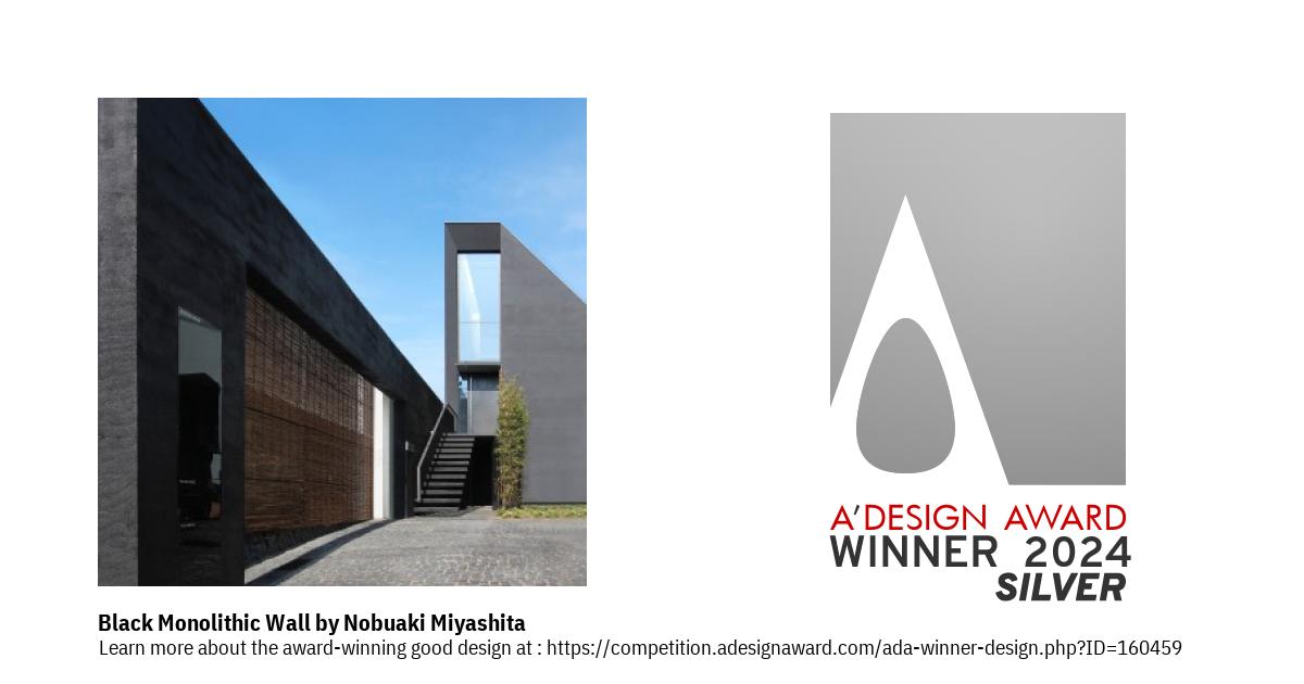 Black Monolithic Wall Residential House by Nobuaki Miyashita
