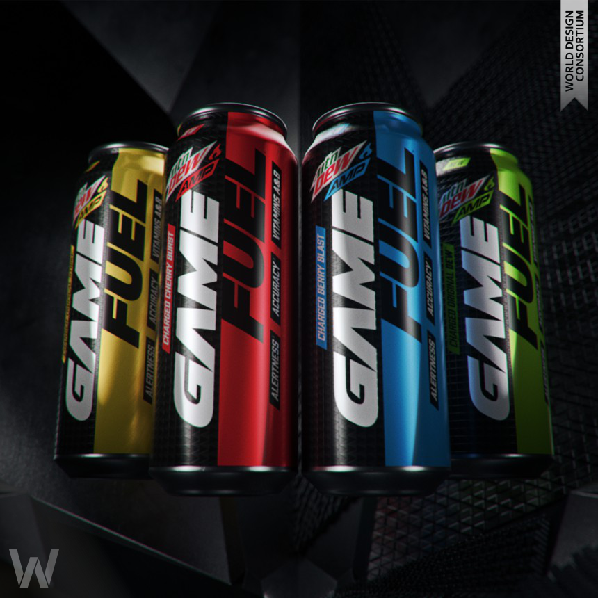 Mtn Dew AMP Game Fuel Launch Packaging
