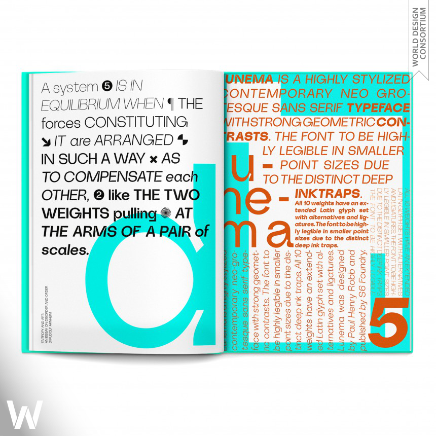 Lunema Specimen Typeface Book