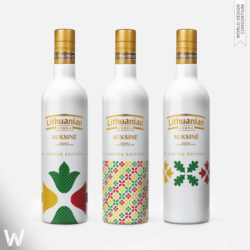 Lithuanian Vodka Gold Limited Edition Vodka bottle