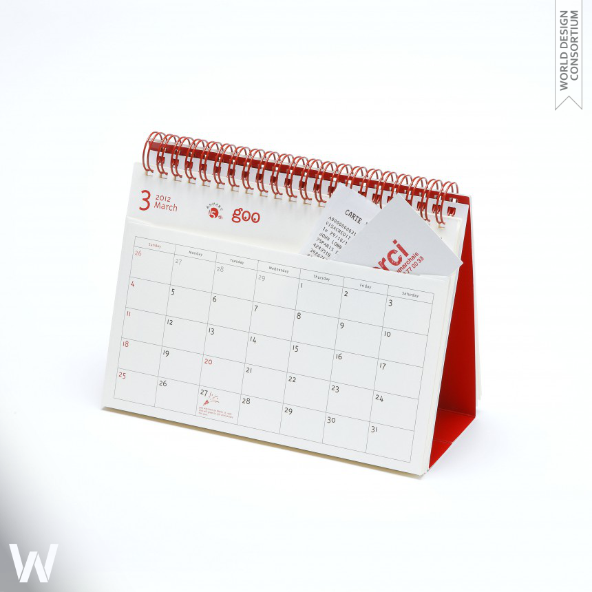 goo calendar for your own "12 Pockets" Calendar