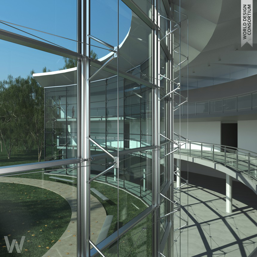 GLASSWAVE Multiaxial curtain wall system