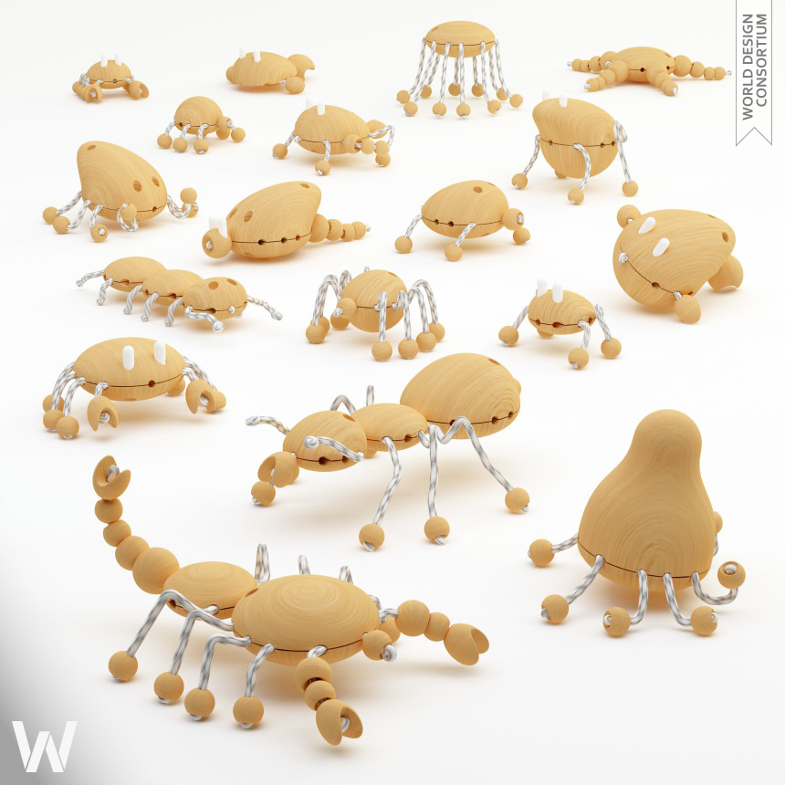 Creative Wooden Creatures Wooden Toy
