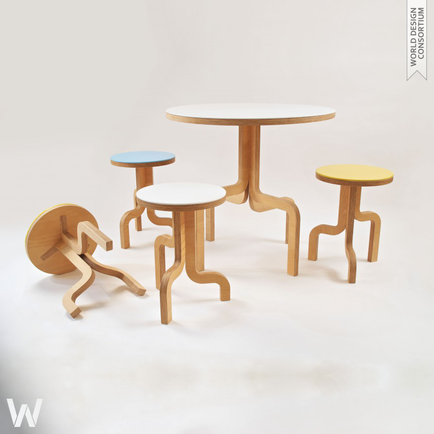 Twig stool, bar stool, table
