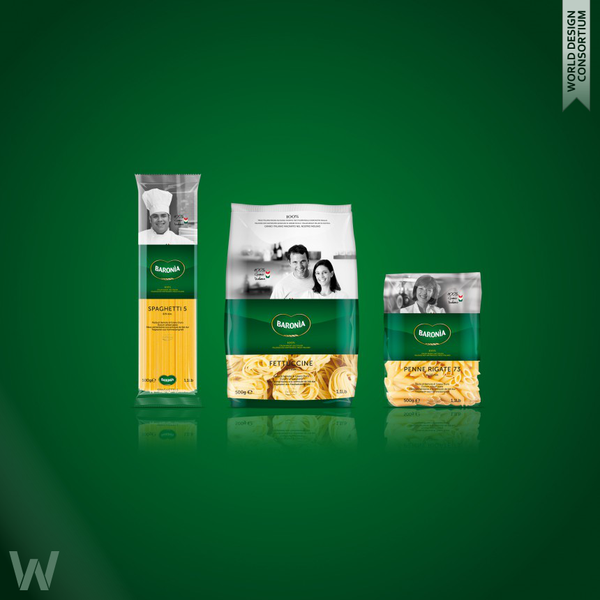 Baroniá Pasta Range Global Branding and Packaging Design