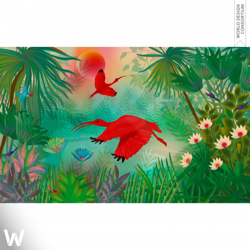 Scarlet Ibis Visual Art