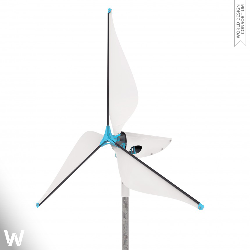 Wireframe Affordable wind turbine