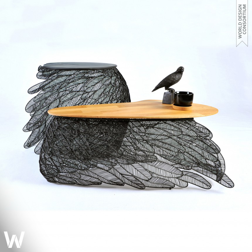 Feather Coffee and Side Table